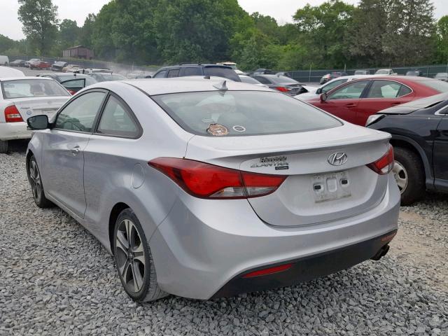 KMHDH6AH8EU028609 - 2014 HYUNDAI ELANTRA CO SILVER photo 3