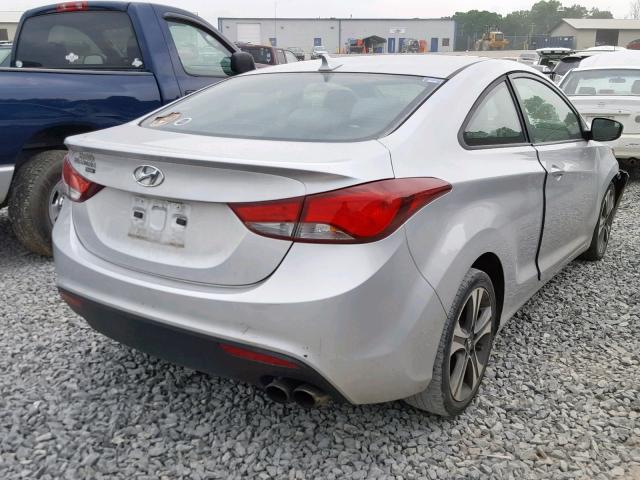 KMHDH6AH8EU028609 - 2014 HYUNDAI ELANTRA CO SILVER photo 4