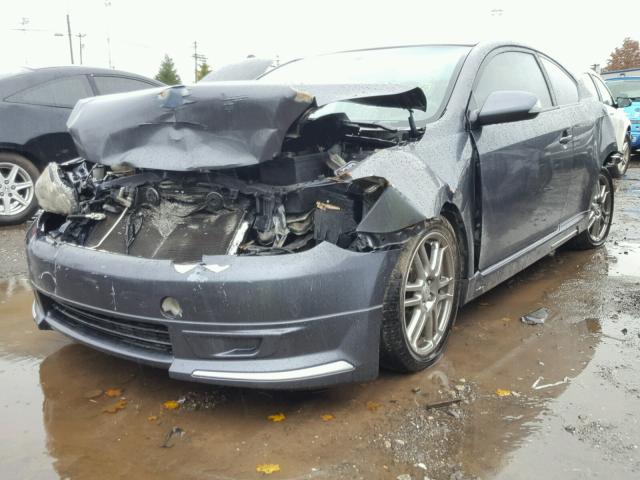 JTKDE167X80273223 - 2008 TOYOTA SCION TC ნაცრისფერი ფოტო 2
