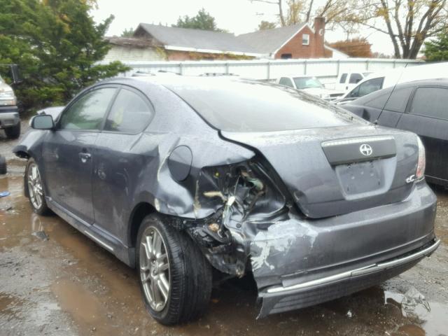 JTKDE167X80273223 - 2008 TOYOTA SCION TC ნაცრისფერი ფოტო 3