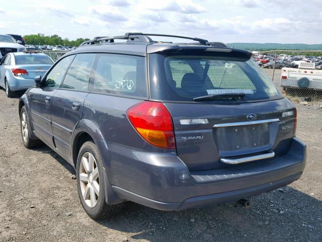 4S4BP62C277322926 - 2007 SUBARU OUTBACK OU GRAY photo 3