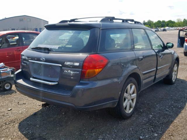 4S4BP62C277322926 - 2007 SUBARU OUTBACK OU GRAY photo 4