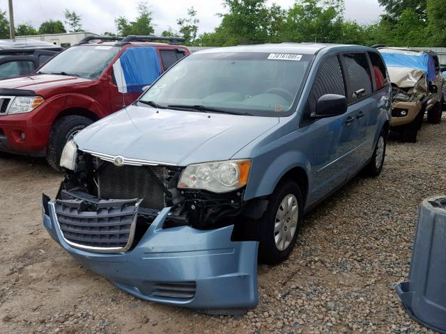 2A8HR44H98R141093 - 2008 CHRYSLER TOWN & COU BLUE photo 2