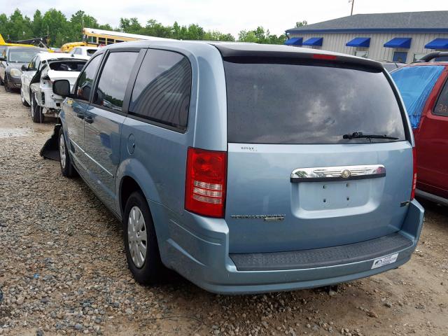 2A8HR44H98R141093 - 2008 CHRYSLER TOWN & COU BLUE photo 3