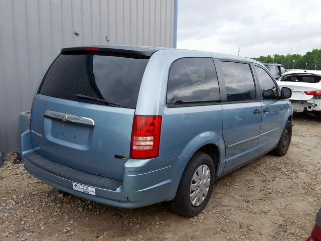 2A8HR44H98R141093 - 2008 CHRYSLER TOWN & COU BLUE photo 4