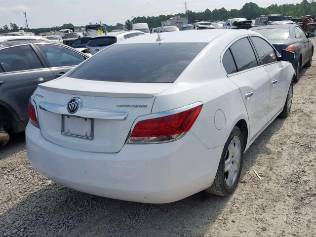 1G4GA5EC3BF162101 - 2011 BUICK LACROSSE C WHITE photo 4