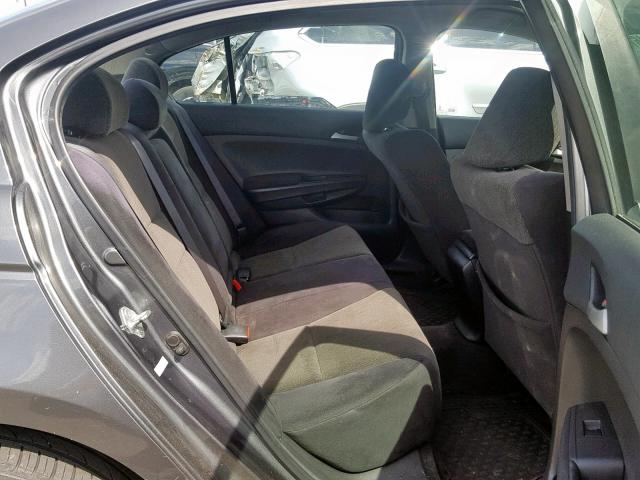 1HGCP26339A091909 - 2009 HONDA ACCORD LX GRAY photo 6