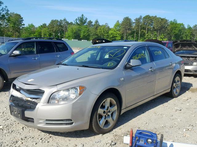 1G1ZH57B88F269739 - 2008 CHEVROLET MALIBU 1LT ვერცხლისფერი ფოტო 2