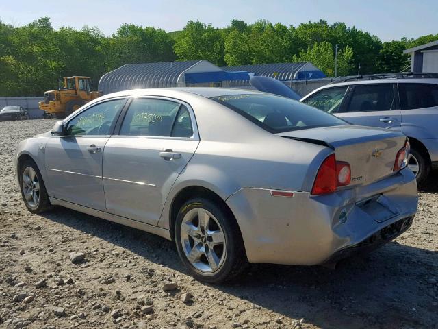 1G1ZH57B88F269739 - 2008 CHEVROLET MALIBU 1LT ვერცხლისფერი ფოტო 3