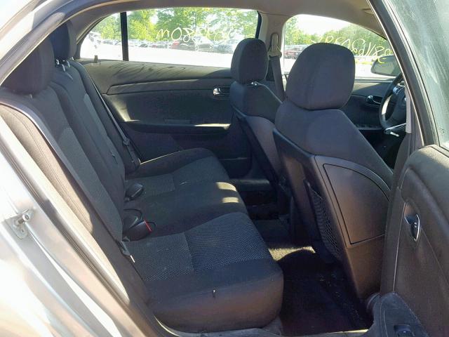 1G1ZH57B88F269739 - 2008 CHEVROLET MALIBU 1LT ვერცხლისფერი ფოტო 6