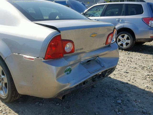 1G1ZH57B88F269739 - 2008 CHEVROLET MALIBU 1LT ვერცხლისფერი ფოტო 9
