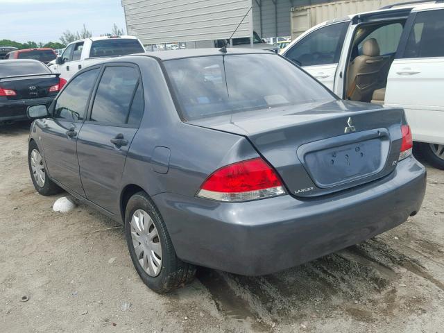 JA3AJ26E26U059003 - 2006 MITSUBISHI LANCER ES GRAY photo 3