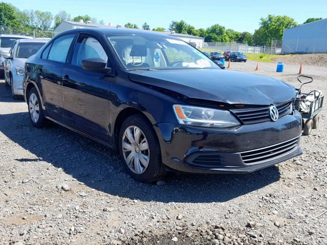 3VW2K7AJ1EM386822 - 2014 VOLKSWAGEN JETTA BASE BLACK photo 1