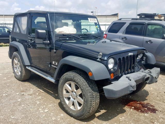 1J4FA24138L645736 - 2008 JEEP WRANGLER X BLACK photo 1