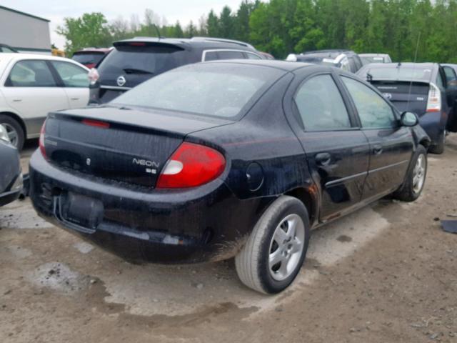 1B3ES46C32D503012 - 2002 DODGE NEON SE BLACK photo 4