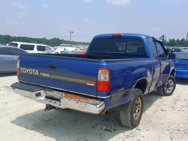 JT4UN24DXT0023737 - 1996 TOYOTA T100 XTRAC BLUE photo 4