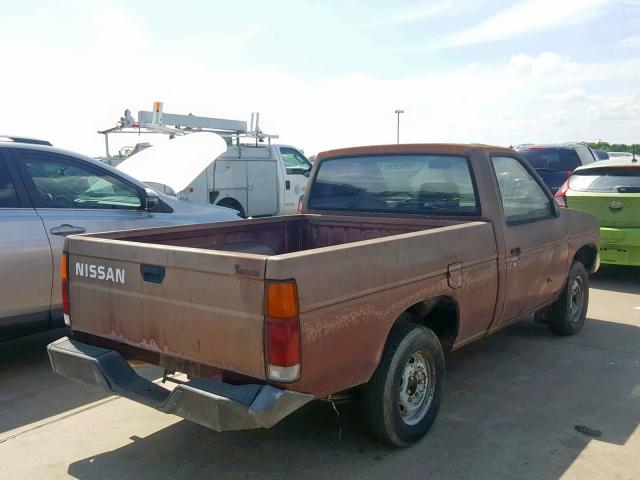 1N6ND11S4HC375705 - 1987 NISSAN D21 SHORT MAROON photo 4