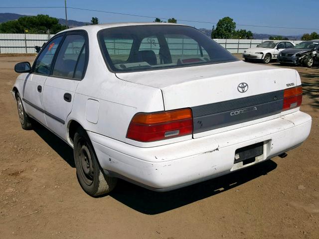 1NXAE09B8SZ353247 - 1995 TOYOTA COROLLA LE WHITE photo 3