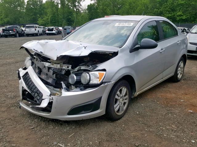 1G1JB5SH1C4118384 - 2012 CHEVROLET SONIC LS SILVER photo 2