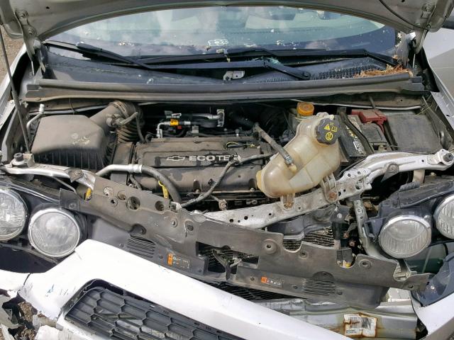 1G1JB5SH1C4118384 - 2012 CHEVROLET SONIC LS SILVER photo 7