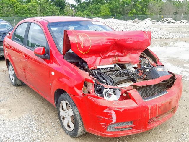 KL1TD56617B088699 - 2007 CHEVROLET AVEO BASE RED photo 1