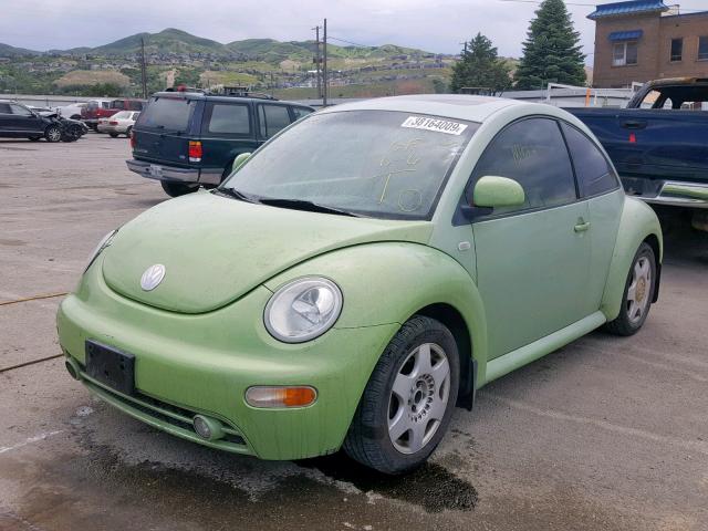 3VWCA21C8XM464219 - 1999 VOLKSWAGEN NEW BEETLE მწვანე ფოტო 2