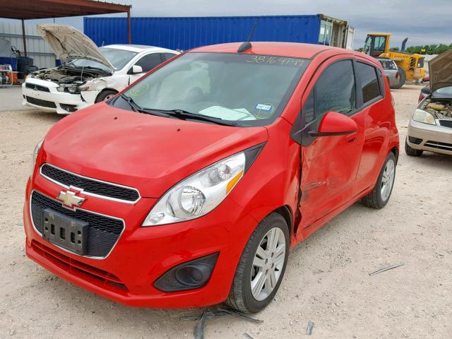 KL8CB6S96FC789261 - 2015 CHEVROLET SPARK LS RED photo 2