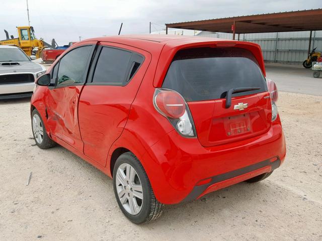 KL8CB6S96FC789261 - 2015 CHEVROLET SPARK LS RED photo 3