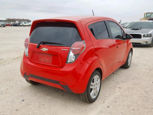 KL8CB6S96FC789261 - 2015 CHEVROLET SPARK LS RED photo 4