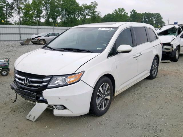 5FNRL5H96FB074628 - 2015 HONDA ODYSSEY TO WHITE photo 2