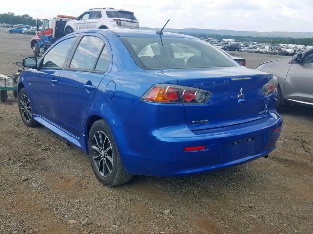 JA32U2FU0HU002997 - 2017 MITSUBISHI LANCER ES BLUE photo 3