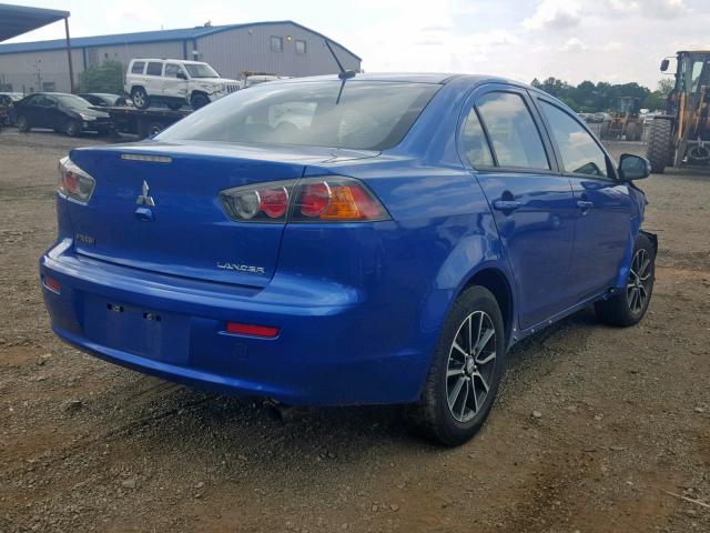 JA32U2FU0HU002997 - 2017 MITSUBISHI LANCER ES BLUE photo 4