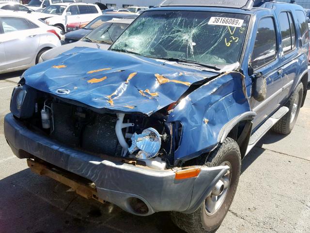 5N1ED28Y82C512957 - 2002 NISSAN XTERRA XE BLUE photo 9