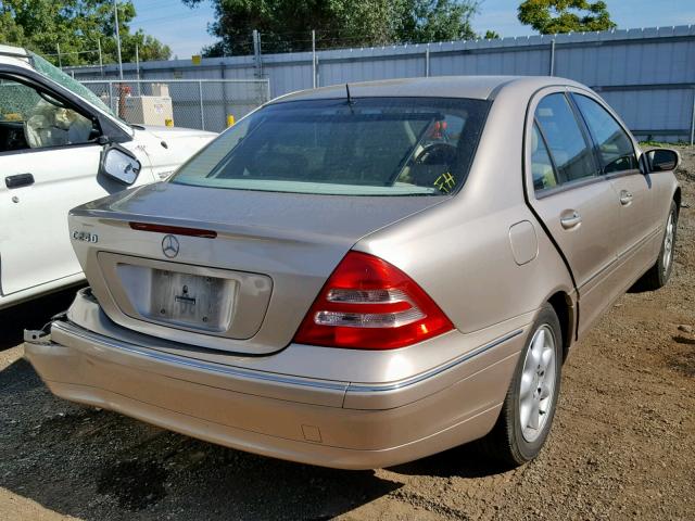 WDBRF61J22F184145 - 2002 MERCEDES-BENZ C 240 GOLD photo 4