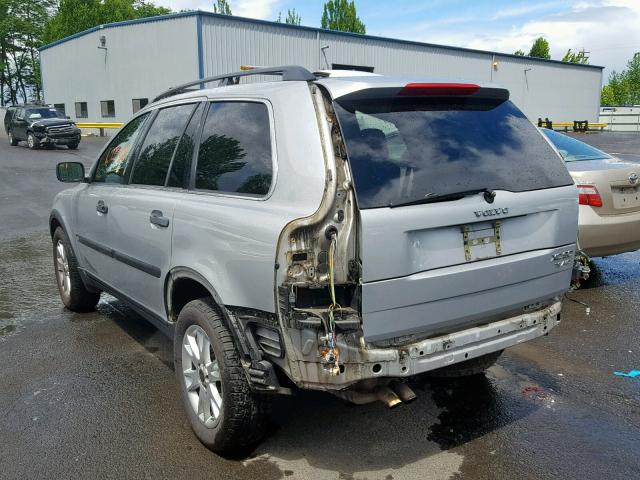 YV1CZ91H941098242 - 2004 VOLVO XC90 T6 SILVER photo 3