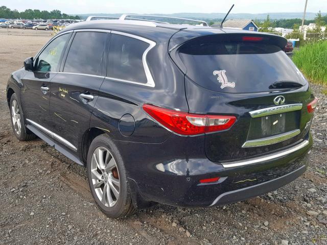 5N1AL0MM4DC351549 - 2013 INFINITI JX35 BLACK photo 3