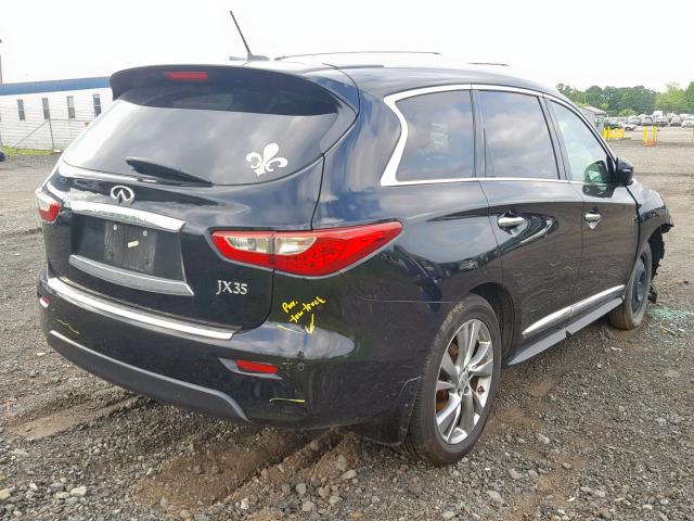 5N1AL0MM4DC351549 - 2013 INFINITI JX35 BLACK photo 4