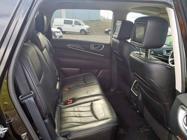 5N1AL0MM4DC351549 - 2013 INFINITI JX35 BLACK photo 6