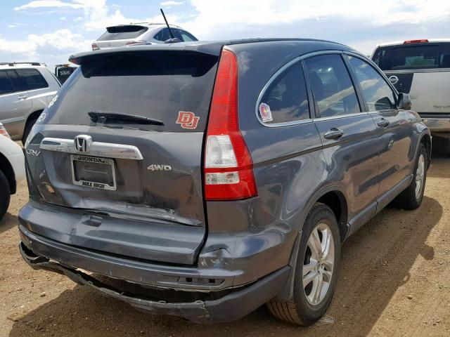 5J6RE4H79AL036216 - 2010 HONDA CR-V EXL GRAY photo 4