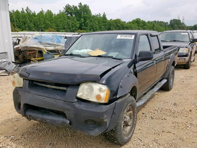 1N6ED29X62C386962 - 2002 NISSAN FRONTIER C BLACK photo 1