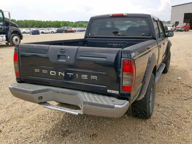 1N6ED29X62C386962 - 2002 NISSAN FRONTIER C BLACK photo 4