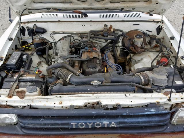 JT4RN81A9M5116708 - 1991 TOYOTA PICKUP 1/2 WHITE photo 7