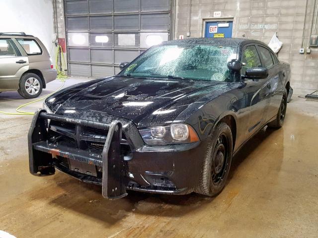 2C3CDXKT9EH288383 - 2014 DODGE CHARGER PO BLACK photo 2