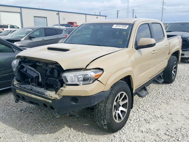 3TMCZ5AN0GM028687 - 2016 TOYOTA TACOMA DOU BROWN photo 2