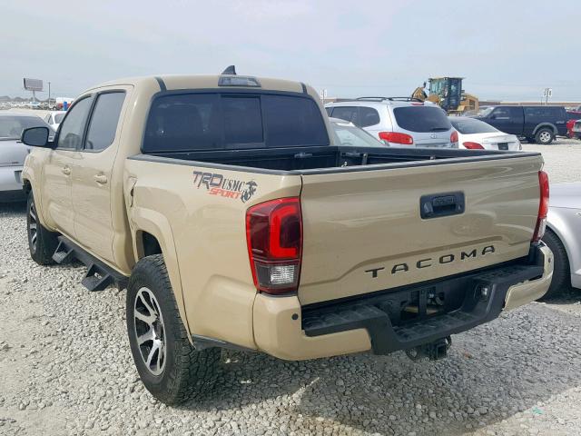 3TMCZ5AN0GM028687 - 2016 TOYOTA TACOMA DOU BROWN photo 3