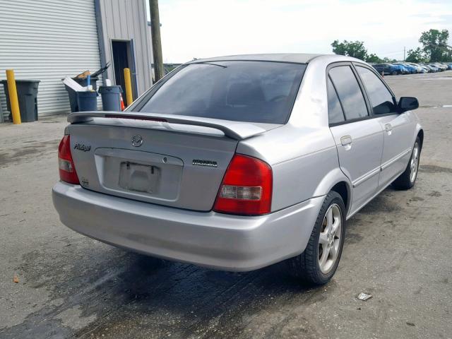 JM1BJ225421580876 - 2002 MAZDA PROTEGE DX SILVER photo 4