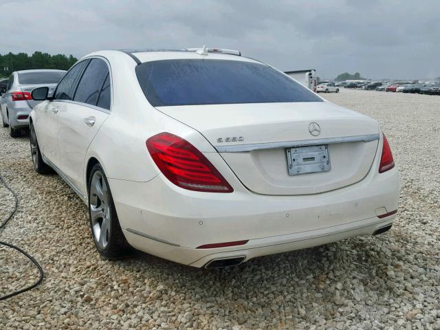 WDDUG8CB6FA088845 - 2015 MERCEDES-BENZ S 550 WHITE photo 3