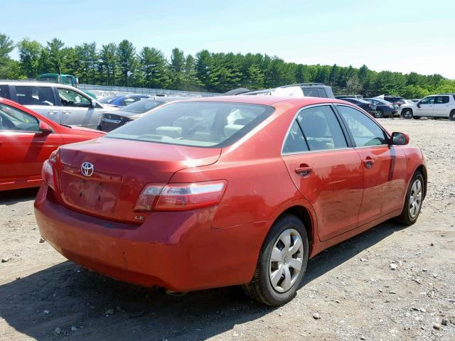 4T1BE46K59U403144 - 2009 TOYOTA CAMRY BASE RED photo 4