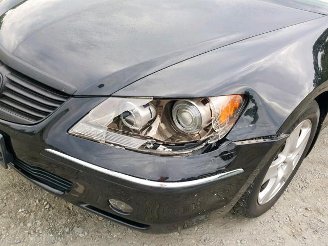 JH4KB16526C005525 - 2006 ACURA RL BLACK photo 9