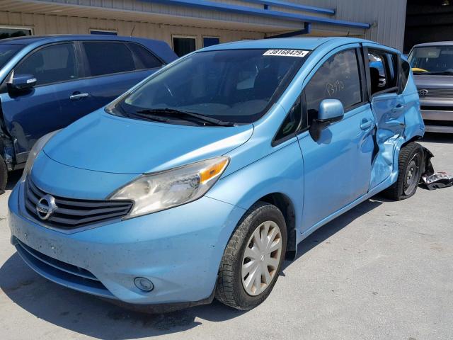 3N1CE2CP4EL394148 - 2014 NISSAN VERSA NOTE BLUE photo 2